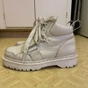 Dr. Marten All White Chunky Combat Boots Size 7